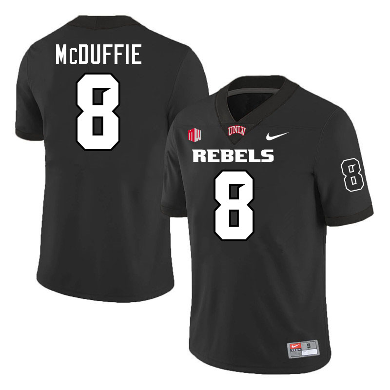 UNLV Rebels #8 Marsel McDuffie College Football Jerseys,Uniforms-Black